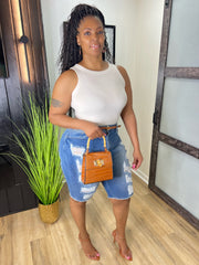 COCO Ribbed Scoop Neck Tank Top