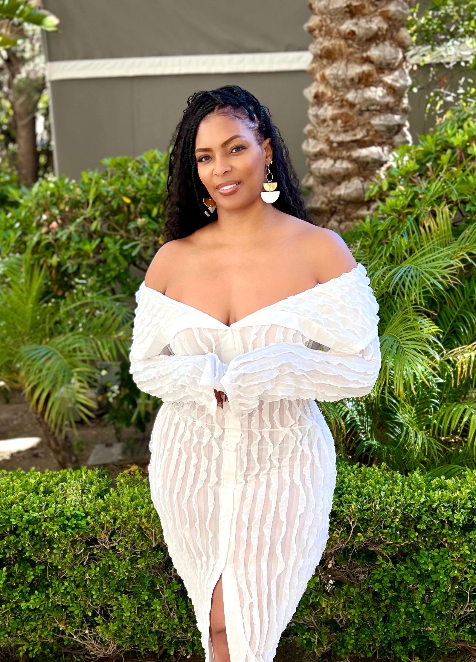 INDIA Sexy Off the Shoulder Mesh Ruffle Dress INDIA Sexy Off the Shoulder Mesh Ruffle Dress